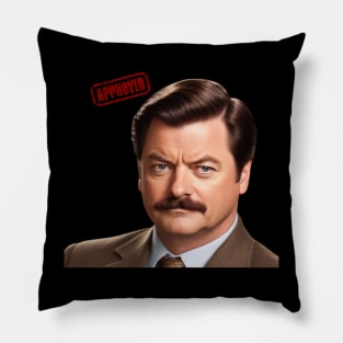 Ron Approves Funny Meme Pillow