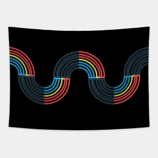 Polyamorous Neon Light Raibow 1 Tapestry