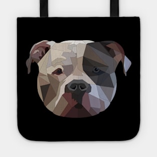 Dog American Staffordshire Terrier Low Poly Type Tote