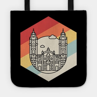 Retro Vintage Peruvian Peru Cathedral Tote