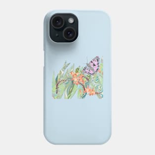 Butterfly on the Crocosmia Phone Case