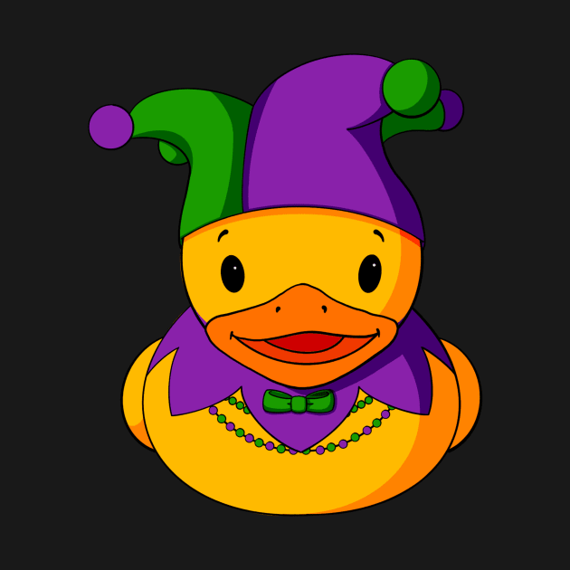 Mardi Gras Hat Rubber Duck by Alisha Ober Designs