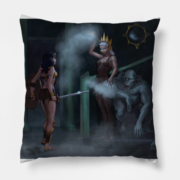 Sword... and Sorcery! Pillow by thecountingtree