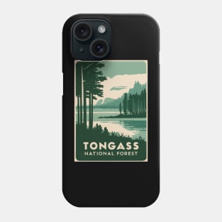 Tongass National Forest Vintage Travel Poster Phone Case