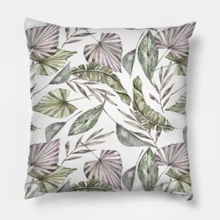 Watercolor Tropical Pattern Pillow