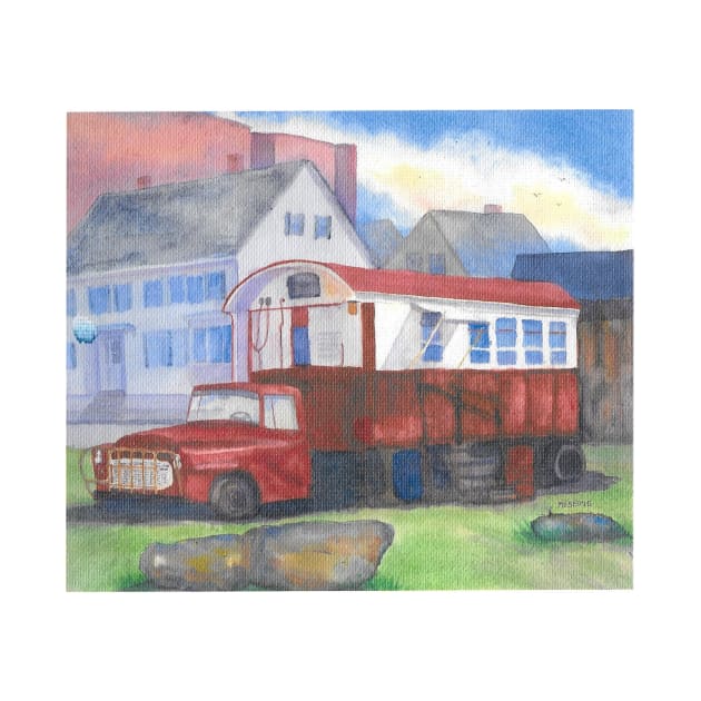 Gilley&#39;s Lunch Wagon in Portsmouth NH by ROSEANN MESERVE 