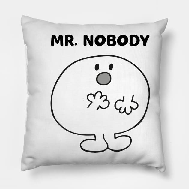 MR. NOBODY Pillow by reedae