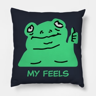 Frog Feelings Pillow