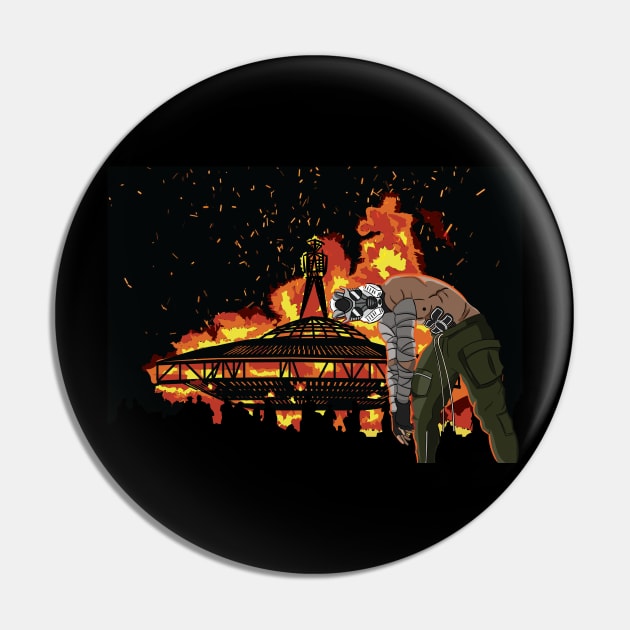 Burning Man Pin by MiqayelHar