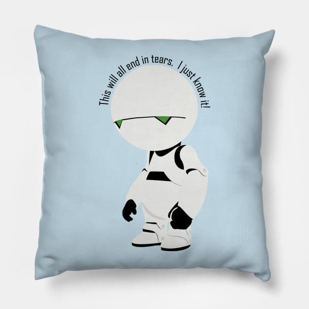 This will end in tears Pillow by JSKerberDesigns