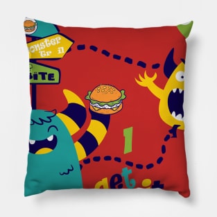 Monster come and get it Pillow