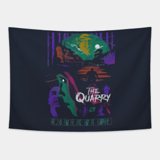 Retro quarry camp Tapestry