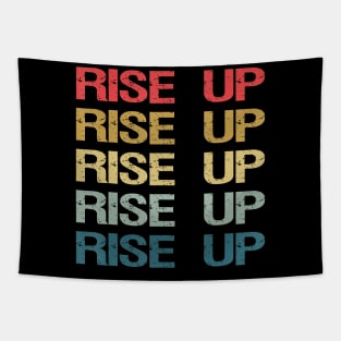 Retro Vintage Rise Up Stop Human Trafficking Tapestry