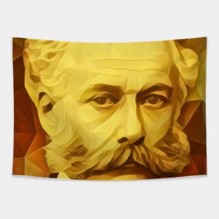 Joseph Bazalgette Golden Portrait | Joseph Bazalgette Artwork 8 Tapestry