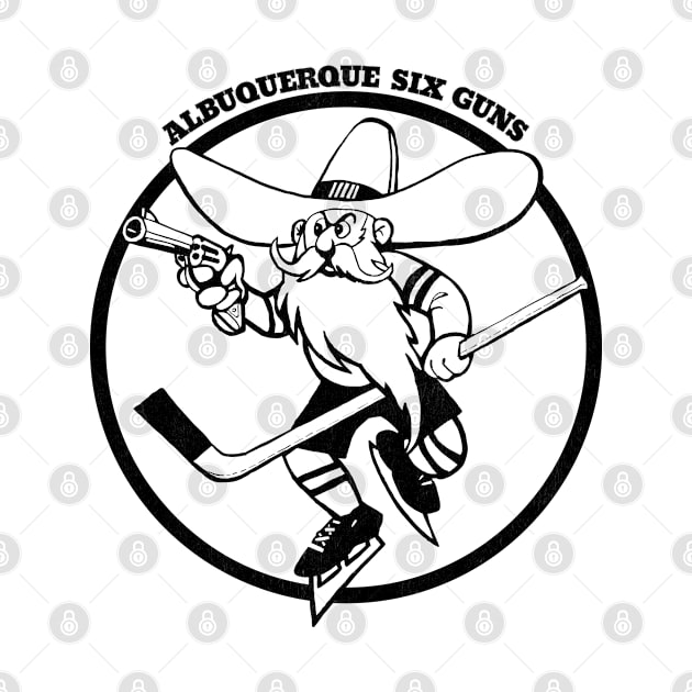 Classic Albuquerque Six Guns Hockey 1973 by LocalZonly