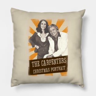 Vintage Aesthetic The Carpenters Christmas Portrait Pillow