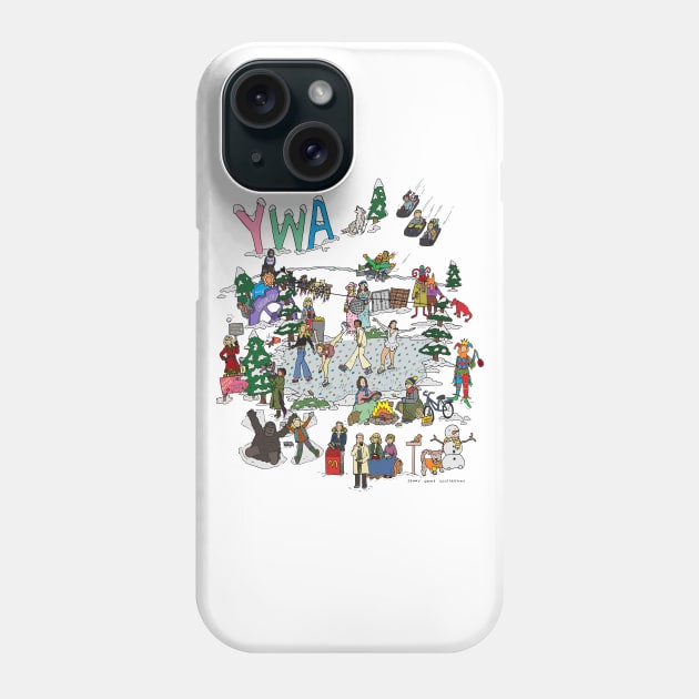 You're Wrong About Winter Fun Phone Case by JennyGreneIllustration