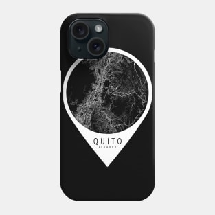 Quito, Ecuador City Map - Travel Pin Phone Case