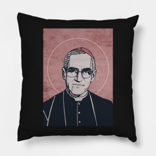 Hand drawn illustration of Saint oscar arnulfo romero Pillow