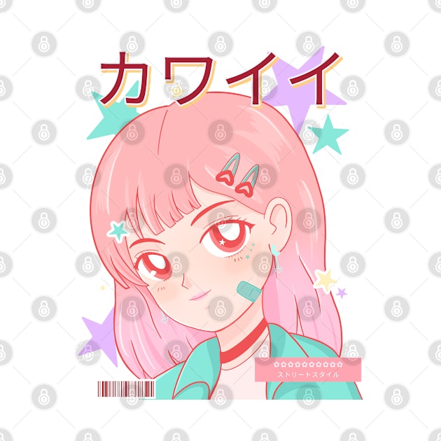 Cute Smiling Anime Girl v4 - Anime Lover by Dener Queiroz