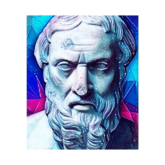 Herodotus Snowy Portrait | Herodotus Artwork 13 by JustLit