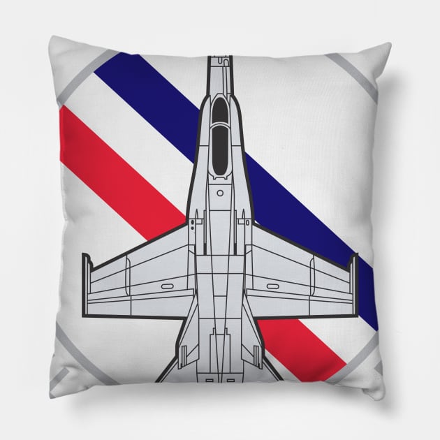 VMFA - 115 Silver Eagles USMC - F/A-18 Hornet Pillow by MBK