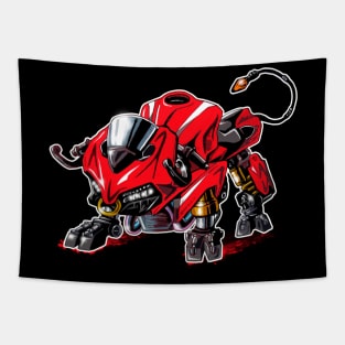 Ducati Panigale Bull Red Tapestry
