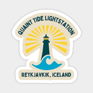 Quaint tide light station Magnet