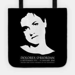 Dolores O'Riordan - Dolores Mary Eileen O'Riordan of the cranberries Irish musician - in Japanese and English FOGS People collection 33 B EN1 Tote