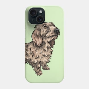 Wirehaired Dachshund Phone Case