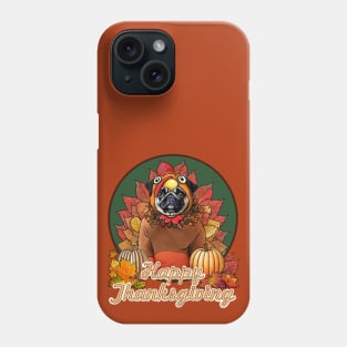 Thanksgiving Pug Phone Case