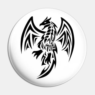 Dragon Tribal Tattoo Pin