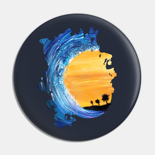 Tidal Wave Pin by adamzworld