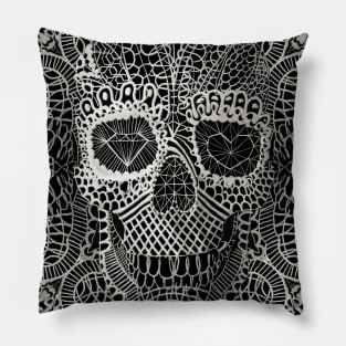 Lace Skull Pillow