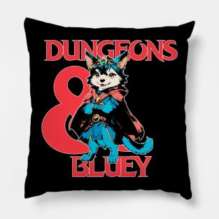 Dungeons and Bluey Pillow