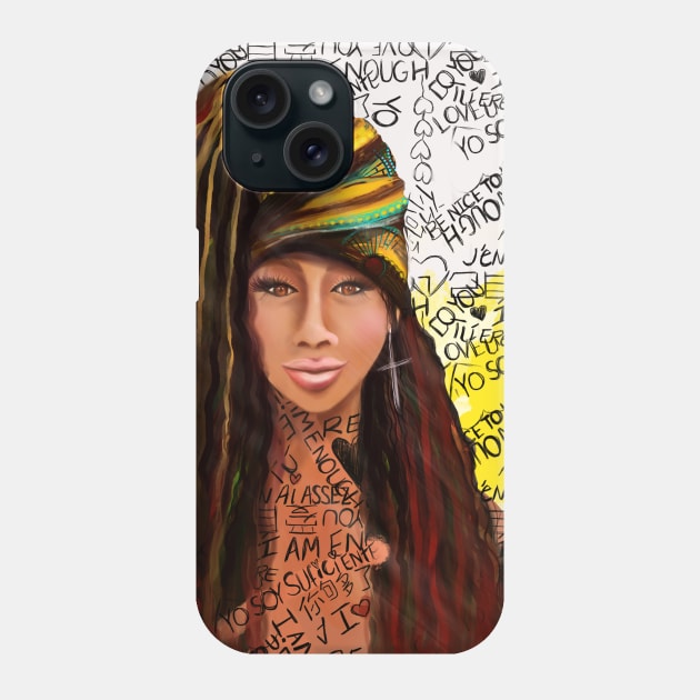 Yo Soy Suficiente Phone Case by digitaldoodlers