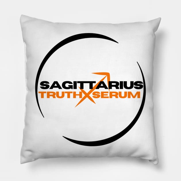 Sagittarius Sun Sign - Truth Serum Pillow by AngelkatSoulTalk