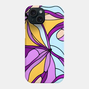 Purple Pastel Plant - Abstract Seamless Design Pattern Phone Case