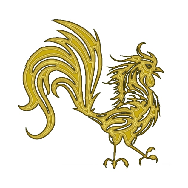1981-1982, Golden Rooster Chinese Zodiac Emblem by Sir Toneth