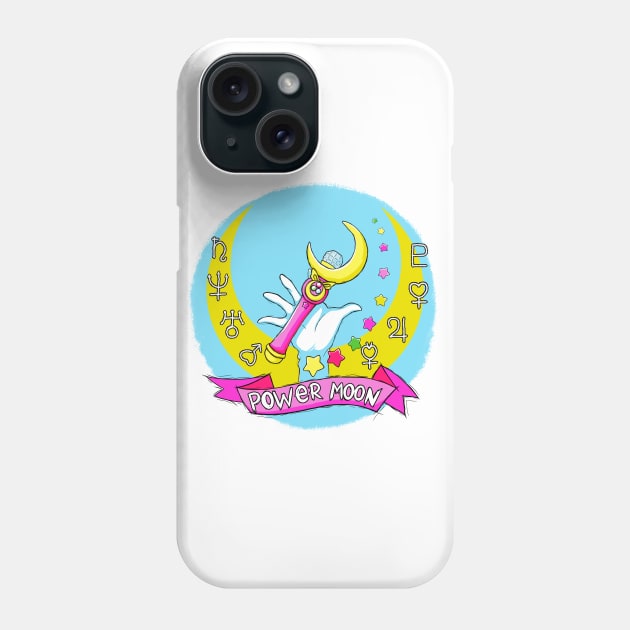 Sailor power moon Phone Case by Roningasadesign