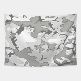White Urban camouflage Tapestry