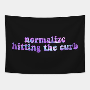 Normalize Hitting The Curb Bumper Tapestry