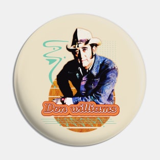 Don williams \\ Retro Art Pin