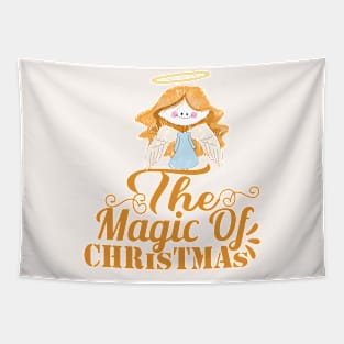 Snow Angel Christmas design Tapestry