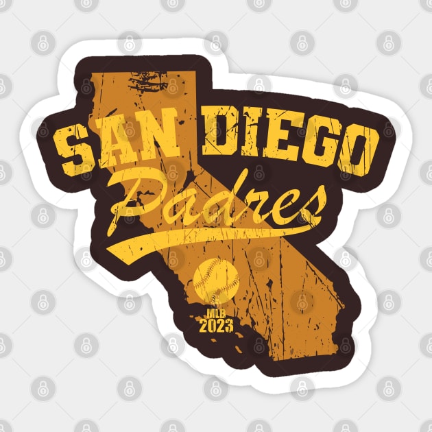 San Diego Padres Gold - San Diego Padres - Sticker