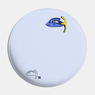 Tiny Blue Tang Pin