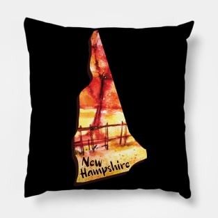 New Hampshire state design / New hampshire autumn lover / New hampshire gift idea Pillow