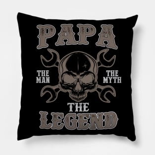 Papa The Man The Myth The Legend - Fathers Day Mens Pillow