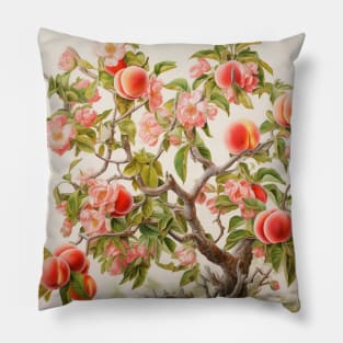 Peach trees and blossoms III Pillow