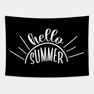 Hello summer - sunshine holiday beach design Tapestry